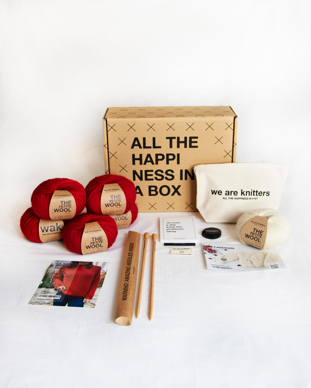 Mom &amp; Baby Knitting Kit Box - Holiday Edition